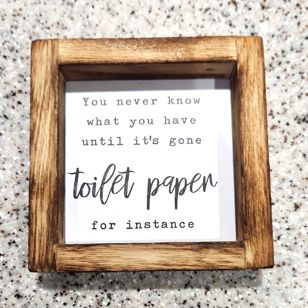 5x5 Home Decor Sign